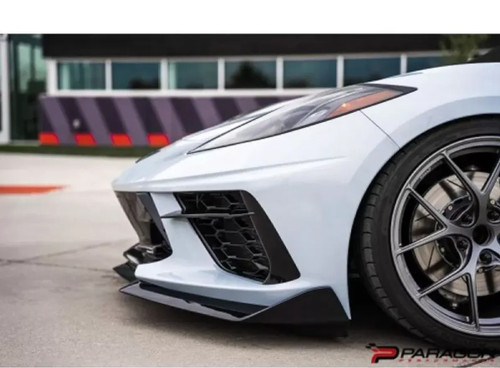 Paragon Performance 5VM Style Carbon Flash Front Lip/Spoiler Chevrolet C8 Corvette 2020-2024