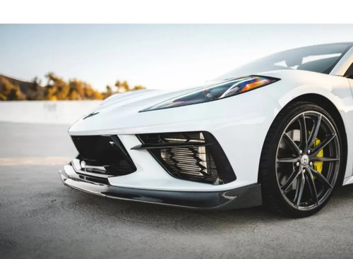 Street Hunter Carbon Fiber Front Lip (Stock Body) Chevrolet C8 Corvette Stingray 2020-2024