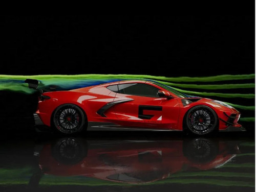 C7 Carbon Track Spec Functional S Duct Hood Package Carbon Fiber Chevrolet Corvette C8 2020-2024