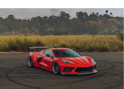Street Hunter Carbon Fiber Rear Wing Chevrolet C8 Corvette Stingray 2020-2024
