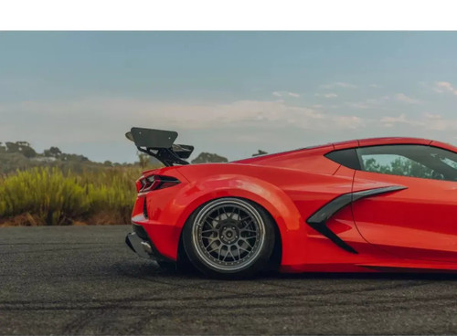 Street Hunter Carbon Fiber Rear Wing Chevrolet C8 Corvette Stingray 2020-2024