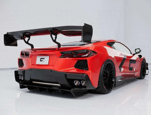 C7 Carbon Victory Chassis Mounted Spoiler Carbon Fiber Chevrolet C8 Corvette Stingray 2020-2024