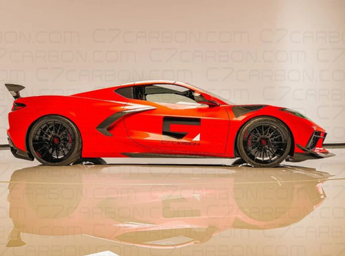 C7 Carbon Z06 Style Chassis Mounted Rear Wing With Duckbill Carbon Fiber Chevrolet Corvette C8 Stingray | Z51 2020-2024