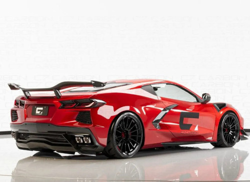 C7 Carbon Z06 Style Chassis Mounted Rear Wing Without Duckbill Carbon Fiber Chevrolet Corvette C8 Stingray | Z51 2020-2024