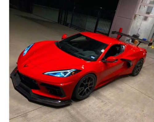 LG Motorsports GT2 Wing for Chevrolet Corvette C8 2020-2024, Enhanced Downforce Design