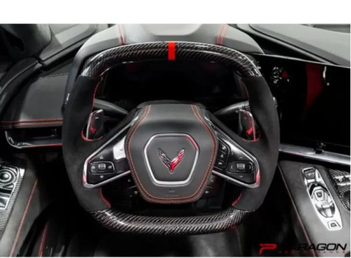 Paragon Performance C8 Z06 Style Corvette Carbon Fiber Steering Wheel Chevrolet C8 Corvette 2020-2024