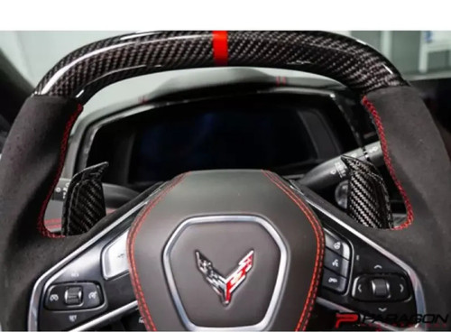 Paragon Performance Carbon Fiber Paddle Shifter Covers Chevrolet C8 Corvette 2020-2024