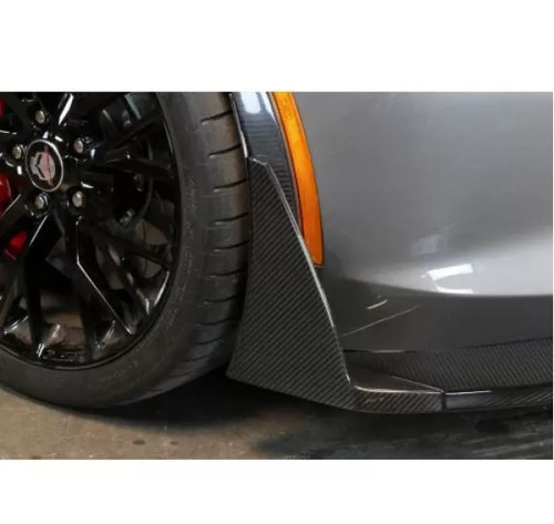 APR Performance Carbon Fiber Front Bumper Canards and Spats, C7 Z06 w/ APR Air Dam Only Chevrolet Corvette C7 Z06 2014-2019