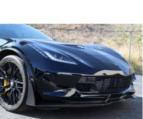 APR Performance Carbon Fiber Front Bumper Canards and Spats, OEM C7 Z06 Stage 2|3 Airdams Only Chevrolet Corvette C7 Z06 2014-2019