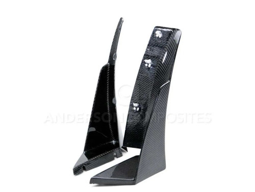 Anderson Composites Carbon Fiber Front Bumper Canards For 2015-2019 Chevrolet Corvette C7 Z06