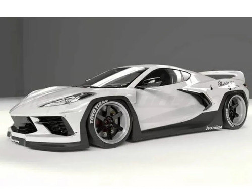 GReddy Rocket Bunny Front Lip Spoiler Chevrolet C8 Corvette 2020-2024