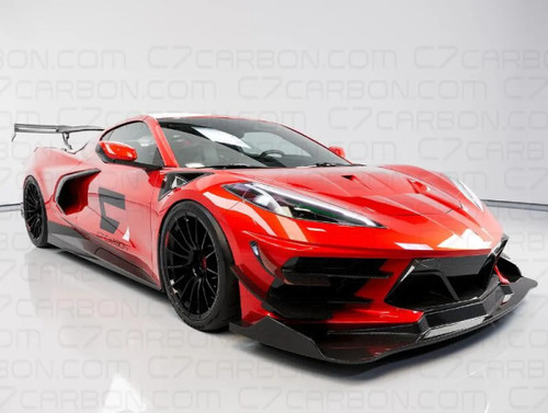 C7 Carbon Track Spec Functional S Duct Hood Package Carbon Fiber Chevrolet Corvette C8 2020-2024