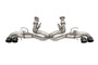 Corsa Performance 3.0" Muffler Delete Cat-Back Exhaust System w/NPP Sound control w/4.5" Carbon Fiber and Polished Flat Cut Tips 20-25 Chevrolet Corvette C8