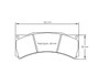 Pagid Racing AP CP3558 Rear Brake Pad w/ 25.0mm Thickness Chevrolet Corvette C7 2014-2019