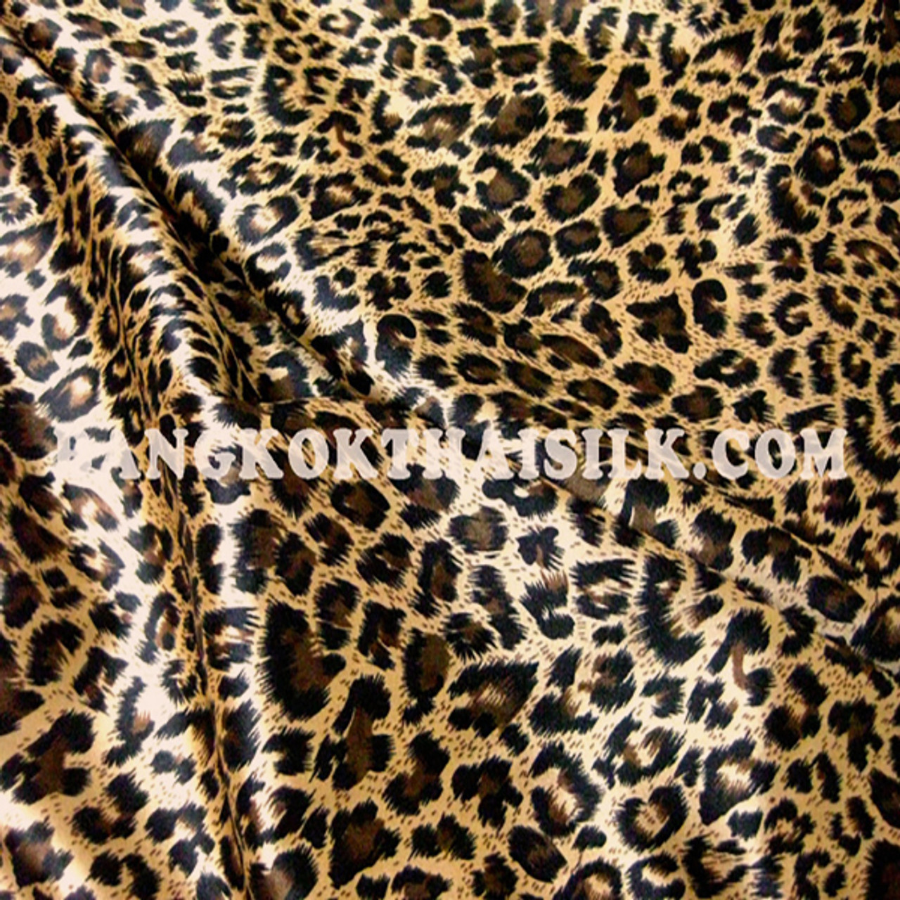 Leopard satin fabric Clearance