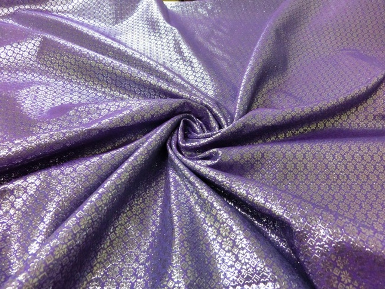 【8/16迄】Blood Drop Brocade アーティストプルーフ fab BonEful Fabric FQ Cotton Black Purple Brocade Heart Flower