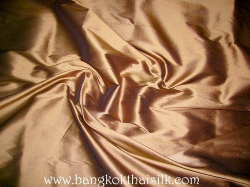 Chestnut Brown 100 Authentic Silk Fabric Bangkok Thai Silk