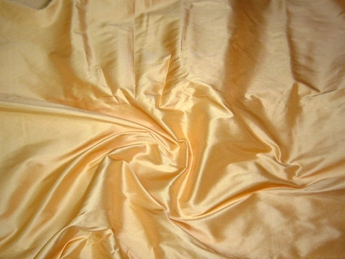 Gold Yellow 100% Authentic Silk Fabric