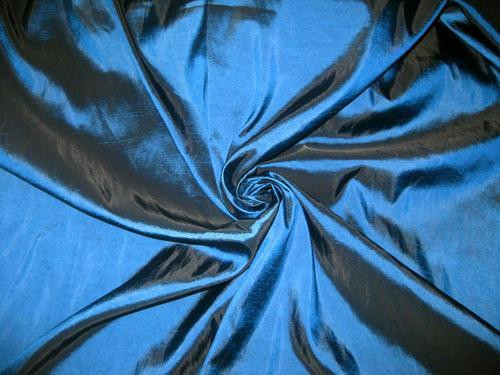 Blue Teal Faux Silk Taffeta 60"W Fabric