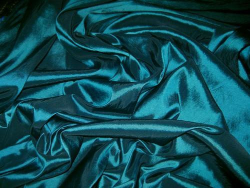 Teal Faux Silk Taffeta 60"W Fabric