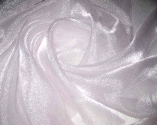 Sparkle Sheer Organza - Pale Pink