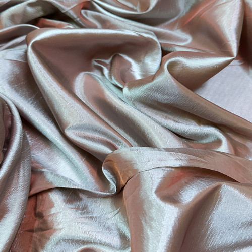 Mermaid Blush Faux Silk Taffeta 60"W Fabric