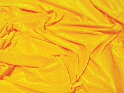 VELVET STRETCH 60"W - SUNSET YELLOW