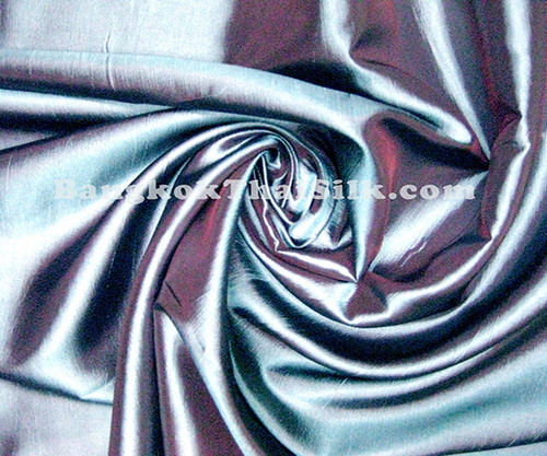 Blue Gray Shot Red Taffeta 60"W Fabric