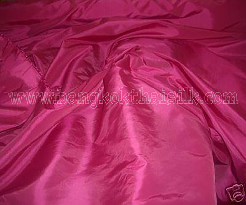 Cerise Pink Faux Silk Taffeta 60"W Fabric