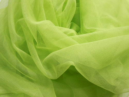 Soft Net Stretch Tulle 60"W - Chartreuse Green