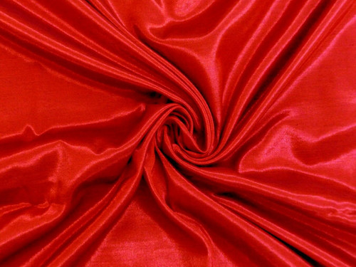 Silkatene Faux Silk Fabric - Red
