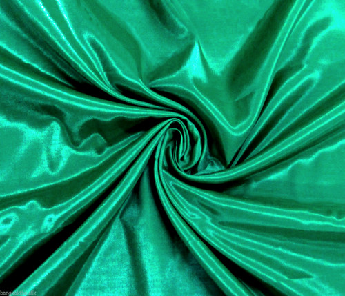 Silkatene Faux Silk Fabric -Emerald Green