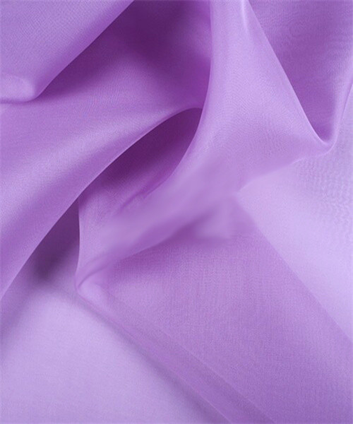 Sheer Mirror Organza See Through Fabric - Lavender