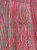 Reeded Stripe Dupioni 100% Auth Silk Fabric - Red & Silver