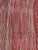 Reeded Stripe Dupioni 100% Auth Silk Fabric - Red & Silver