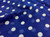 Royal Blue Chiffon White Polka Dot 60"W Fabric