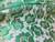 Freesia Flower Net Mesh Fabric - Emerald Green