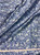 Cupra Bemberg Lining Paisley Print Fabric 60"W - Blue & Ivory