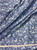 Paisley Print Viscose Fabric 60"W - Blue & Ivory