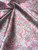 Paisley Print Viscose Fabric 60"W - Dark Red & Gray
