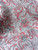 Cupra Bemberg Lining Paisley Print Viscose Fabric 60"W - Dark Red & Gray