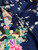 Peacock Faux Silk Satin Fabric 48"W - Dark Blue