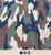 Army Camouflage Print 100% COTTON 44"W Fabric Material - Green Brown