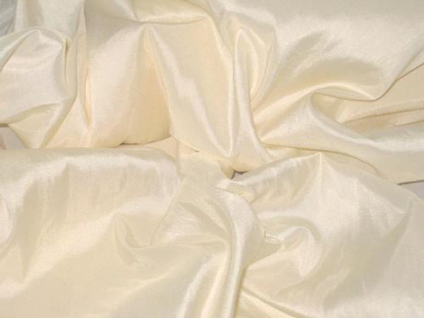 Cream Peach Faux Silk Taffeta 60"W Fabric