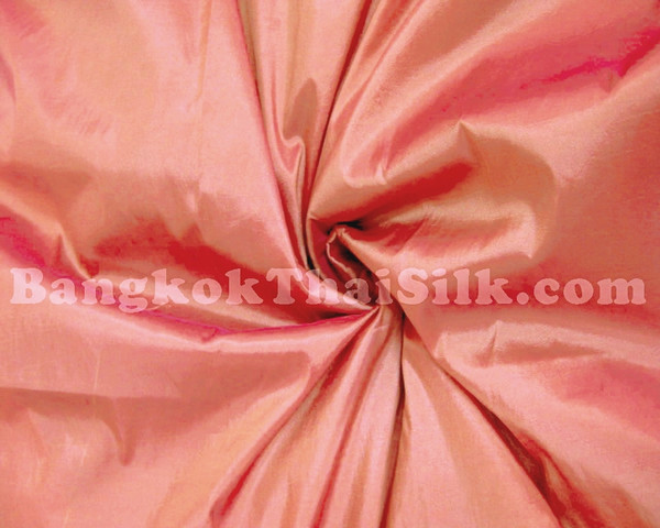 Pink Shot Gold Faux Silk Taffeta 60"W Fabric