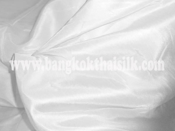 Faux Silk Caprice Dupioni 60"W Fabric - White