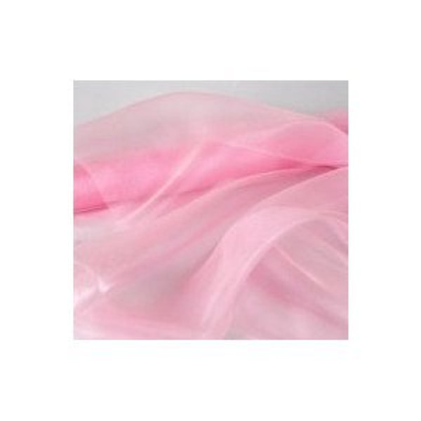 Sheer Mirror Organza - Baby Pink