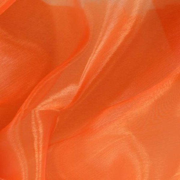 Sheer Mirror Organza - Orange