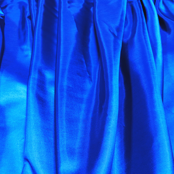 Cobalt Blue Faux Silk Taffeta 60"W Fabric