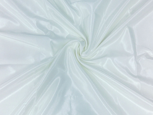 Silkatene Faux Silk Fabric - White